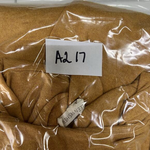 Eileen Fisher XS Tunic Sweater Cashmere Blend 3/4 Sleeve V-Neck Pullover Hooded - Picture 12 of 12